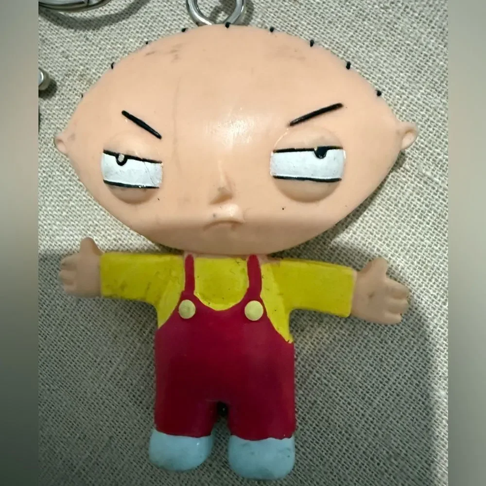 Stewie Griffin Family Guy 2004 Keychain by NJ Croce Co. Vintage Cartoon Figure